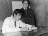 Jorge Herrera y su alumno Sergio Danesi.